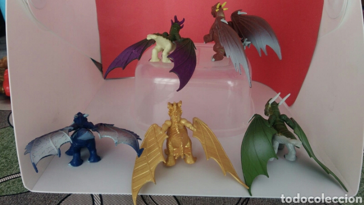 Figuras de goma y PVC: LOTE 5 DRAGONES MARCA UBISOFT - Foto 2