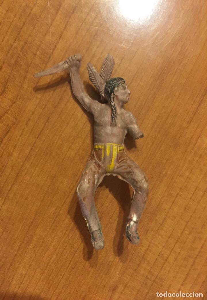 Figuras de goma y PVC: MU&Ntilde;ECO DE PLASTICO, INDIO. TIPO COMANSI. 6 CM. - Foto 1