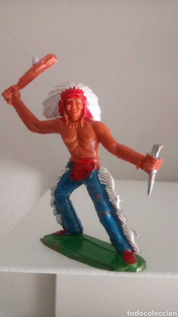 Figuras de goma y PVC: FIGURA DE INDIO. - Foto 1