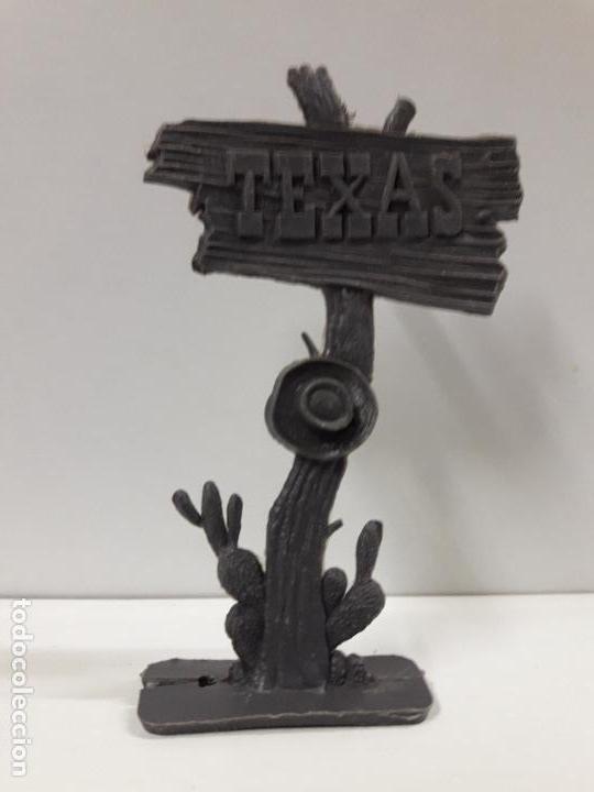 Figuras de goma y PVC: CARTEL DE TEXAS . COMPLEMENTO PARA DECORADO DEL OESTE - Foto 1