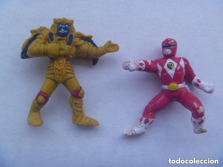 Figuras de Borracha e PVC: LOTE DE 2 FIGURAS DE LOS POWER RANGERS- 1994.