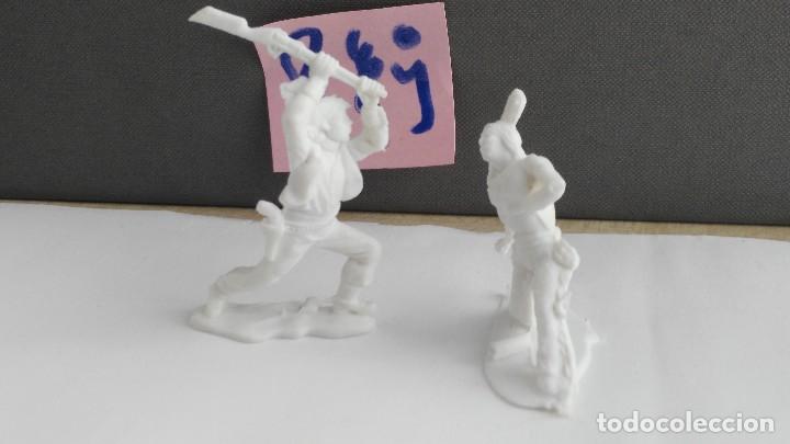 Figuras de goma y PVC: ANTIGUA FIGURA JECSAN  VAQUEROS  Y INDIOS - Foto 1