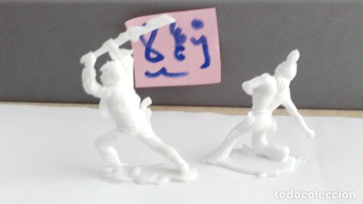 Figuras de goma y PVC: ANTIGUA FIGURA JECSAN  VAQUEROS  Y INDIOS - Foto 3