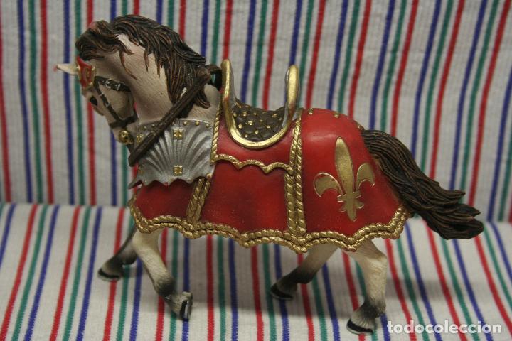 Figuras de goma y PVC: FIGURA DE CABALLO MEDIEVAL DE SCHLEICH - Foto 3