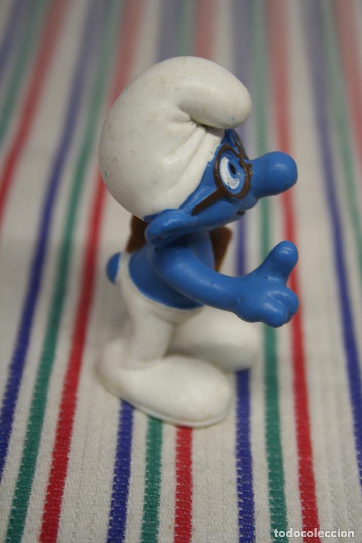 Figuras de goma y PVC: PITUFO FILOSOFO CON LIBRO DE SCHLEICH - Foto 4