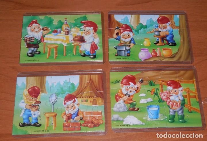 Figure di Gomma e PVC: SERIE COMPLETA DE PUZZLES KINDER  DEL A&Ntilde;O 1992