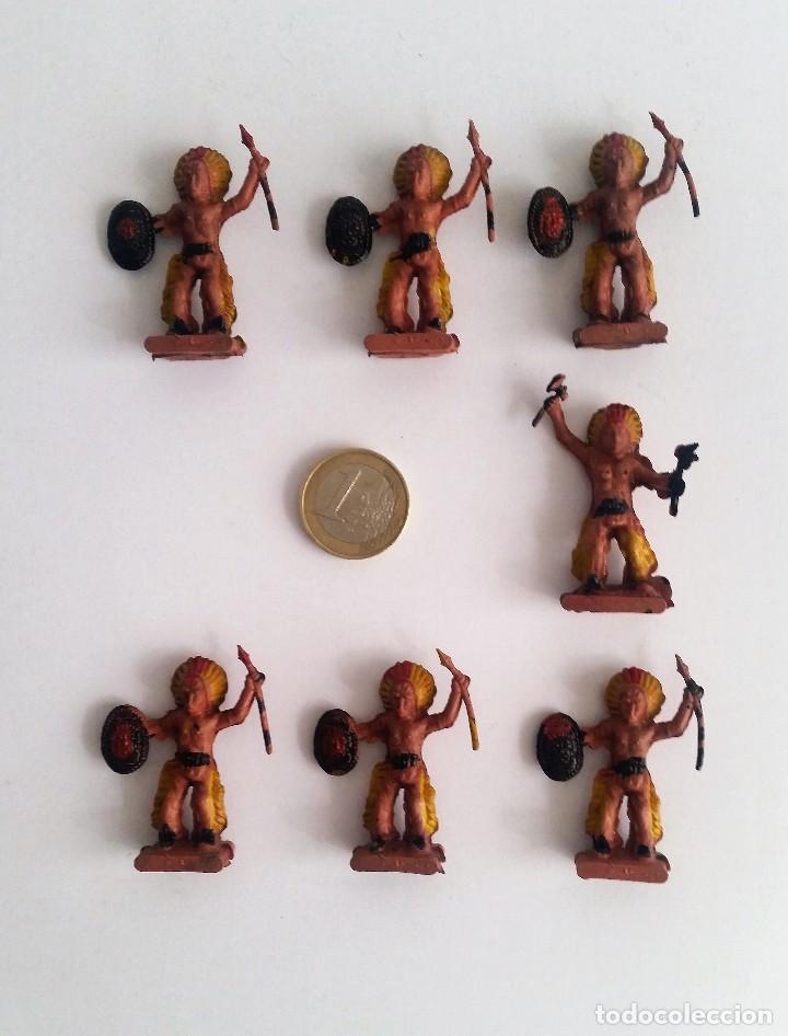 Rubber and PVC Figures: INDIOS DE PLASTICO. A&Ntilde;OS 60 O 70. PROCEDENTE DE QUIOSCO