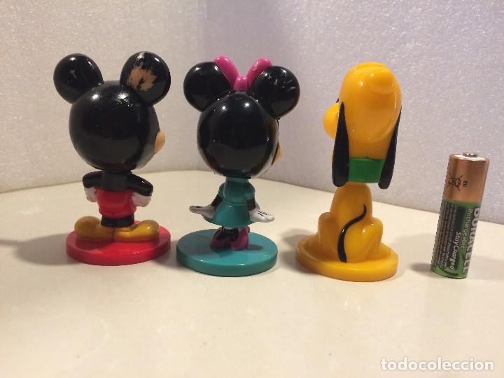 Figuras de goma y PVC: DISNEY KELLOGS - Mickey, Minnie y Pluto con cabezas mobiles - Foto 2