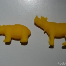 Figuras de Goma y PVC: LOTE DUNKIN ANIMALES ANIMAL OSO Y RINOCERONTE NC01
