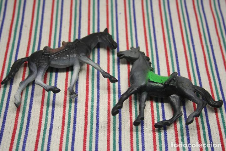 Figuras de goma y PVC: 2 CABALLOS COMANSI - Foto 2
