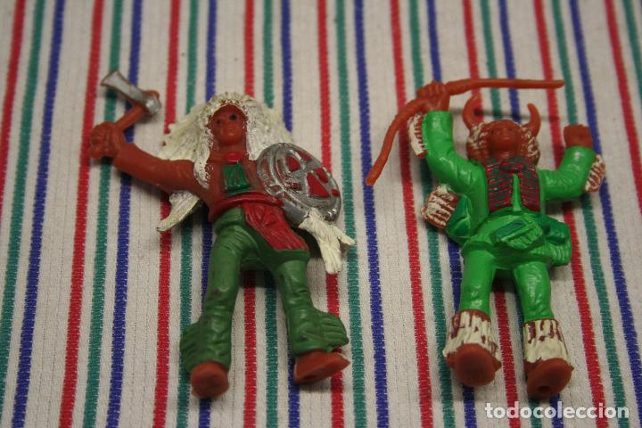 Figuras de goma y PVC: FIGURAS INDIOS COMANSI - Foto 1