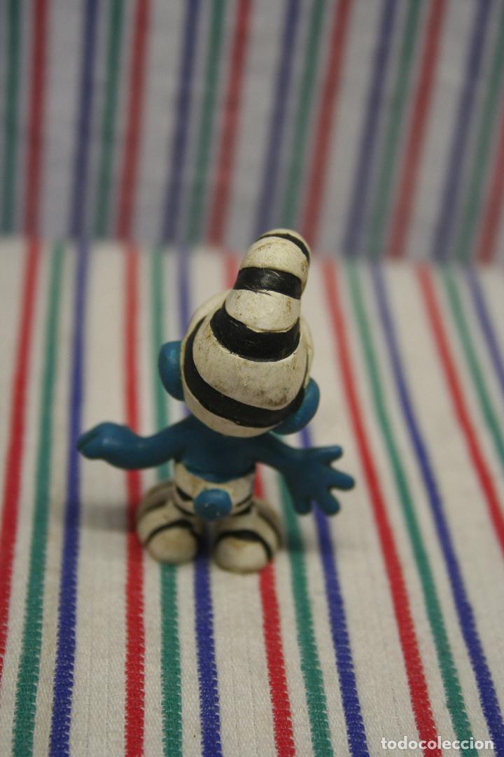 Figuras de goma y PVC: PITUFO CEBRA DE SCHLEICH-PEYO - Foto 3