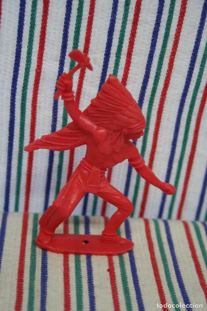 Figuras de goma y PVC: INDIO CON HACHA TOMAHAWK COMANSI - Foto 2