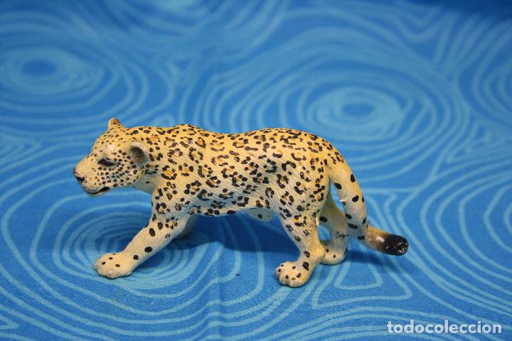 Figuras de goma y PVC: LEOPARDO DE SCHLEICH, DESCATALOGADO - Foto 1