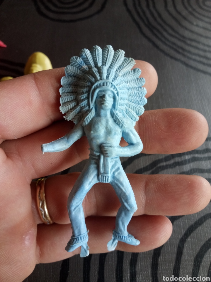 Figuras de goma y PVC: LOTE OESTE VAQUEROS INDIOS Y CABALLOS,MAYOR&Iacute;A COMANSI - Foto 4