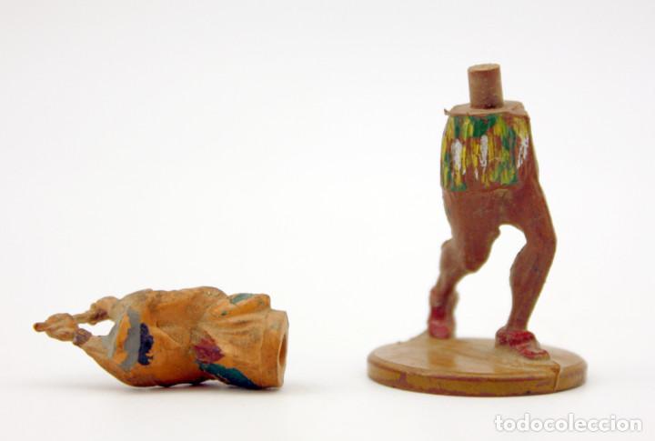 Figuras de Goma y PVC: GAMA - FIGURA DE INDIO - AÑOS 50 EN GOMA - 5CM - Foto 3 - 130635930