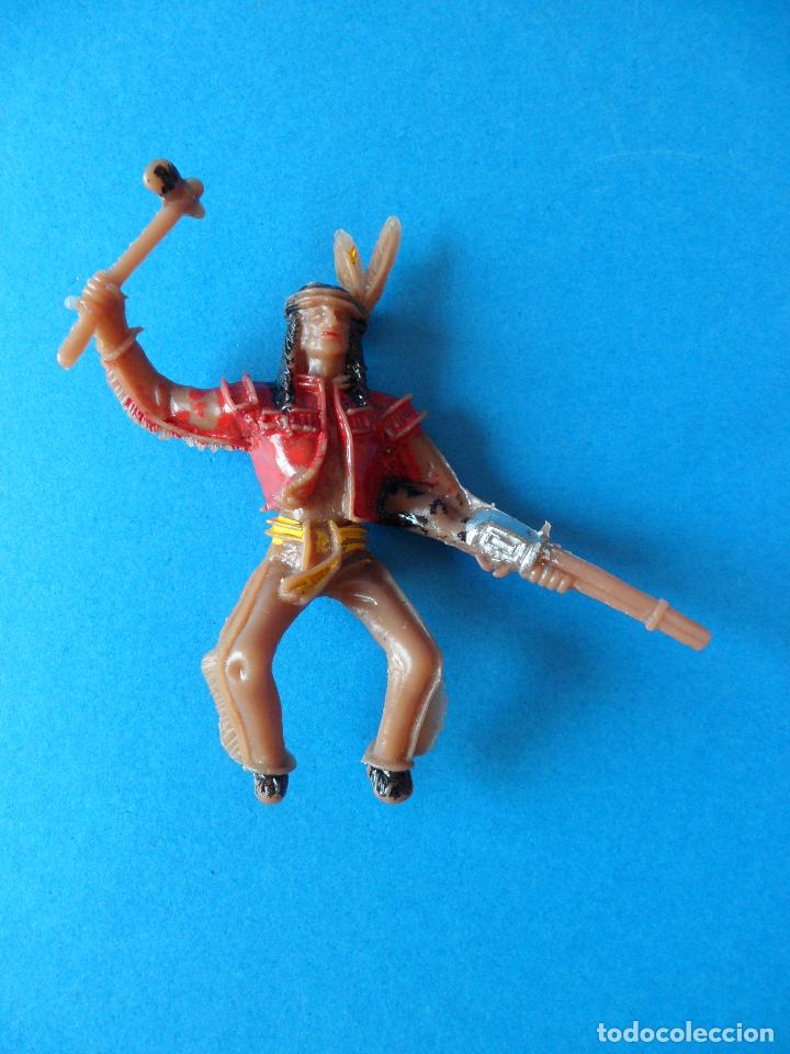 Figuras de goma y PVC: Indio a Caballo COMANSI - A&ntilde;os 70 - Foto 3