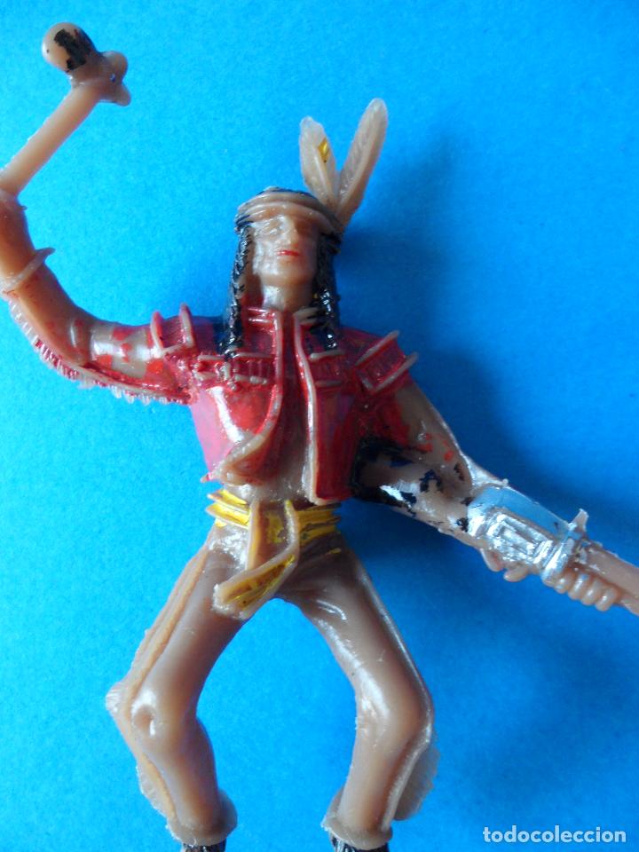 Figuras de goma y PVC: Indio a Caballo COMANSI - A&ntilde;os 70 - Foto 4