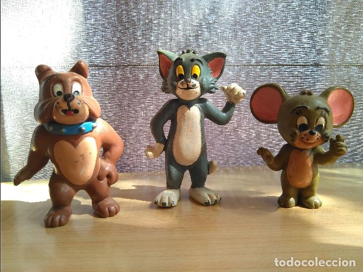 Rubber and PVC Figures: FIGURA PVC TOM Y JERRY Y EL PERRO