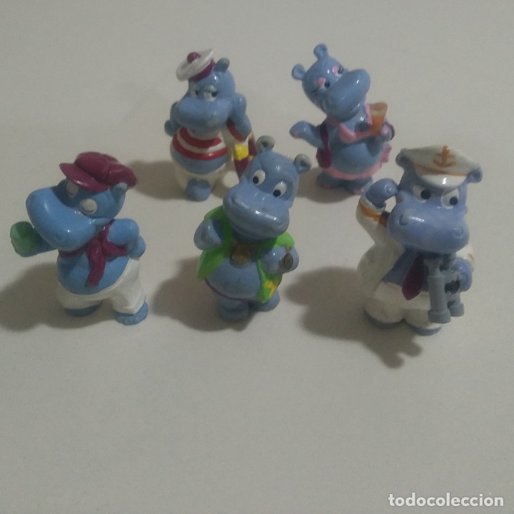 Figuras de Goma Kinder: LEER* FIGURA HAPPY HIPPO HIPO ANIMAL KINDER MONOBLOC FERRERO HUEVO SORPRESA MU&Ntilde;ECO FIGURITA