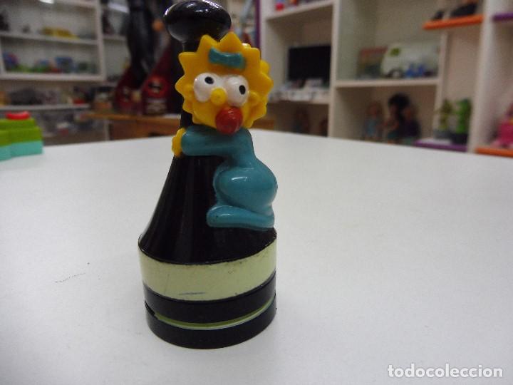 Figuras de Goma y PVC: Figura goma pvc ajedrez simpson simpons matt groening fox 2001 maggie pe&oacute;n