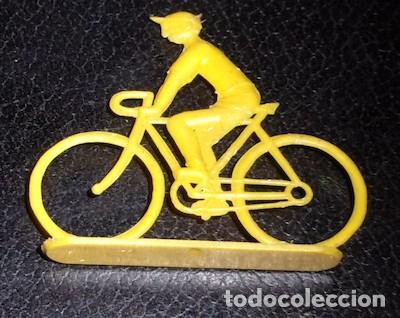 Figuras de goma y PVC: CICLISTA MONTAPLEX, DE PL&Aacute;STICO DURO - Foto 1