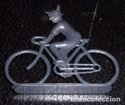 Figuras de goma y PVC: CICLISTA MONTAPLEX, DE PL&Aacute;STICO DURO - Foto 1
