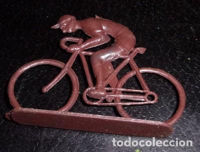 Figuras de goma y PVC: CICLISTA MONTAPLEX, DE PL&Aacute;STICO DURO - Foto 1