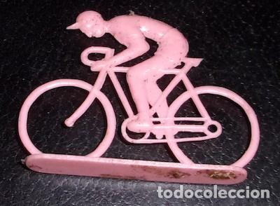 Figuras de goma y PVC: CICLISTA MONTAPLEX, DE PL&Aacute;STICO DURO - Foto 1