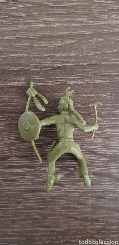 Figuras de Goma y PVC: Antigua figura indio oeste americano kiosko años 70/80 - Foto 2 - 135549587