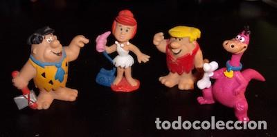 Figuras de goma y PVC: LOTE DE FIGURAS DE LOS PICAPIEDRAS DE BULLY - Foto 1