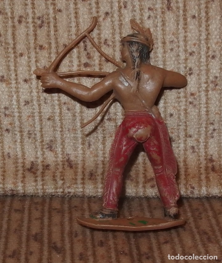 Figuras de goma y PVC: INDIO CON ARCO,COMANSI,A&Ntilde;OS 60 - Foto 2