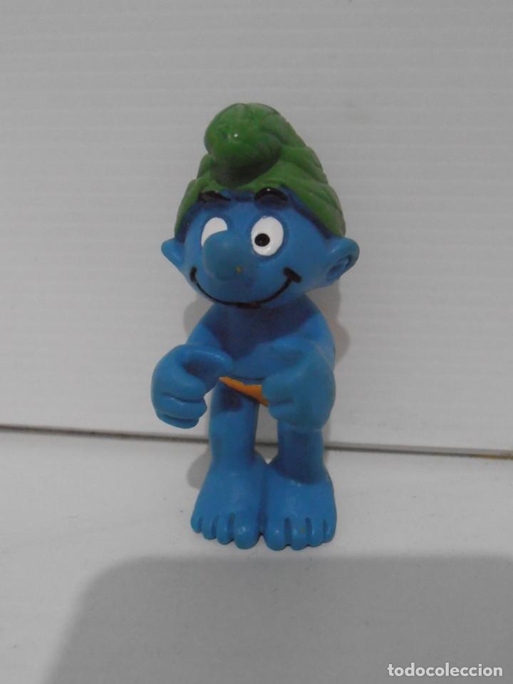 Figuras de Goma y PVC: PITUFO PVC GORRO VERDE, SMURF
