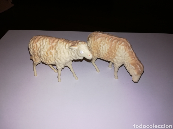 Rubber and PVC Figures: OVEJAS PARA BELEN O NACIMIENTO DE OLIVER MADE IN SPAIN A&Ntilde;OS 60 70 Y 80