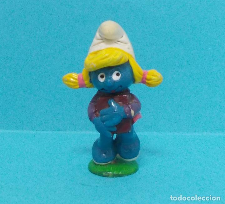Figuras de goma y PVC: PITUFINA - ORIGINAL SCHLEICH - ESTUDIANTE - Foto 1