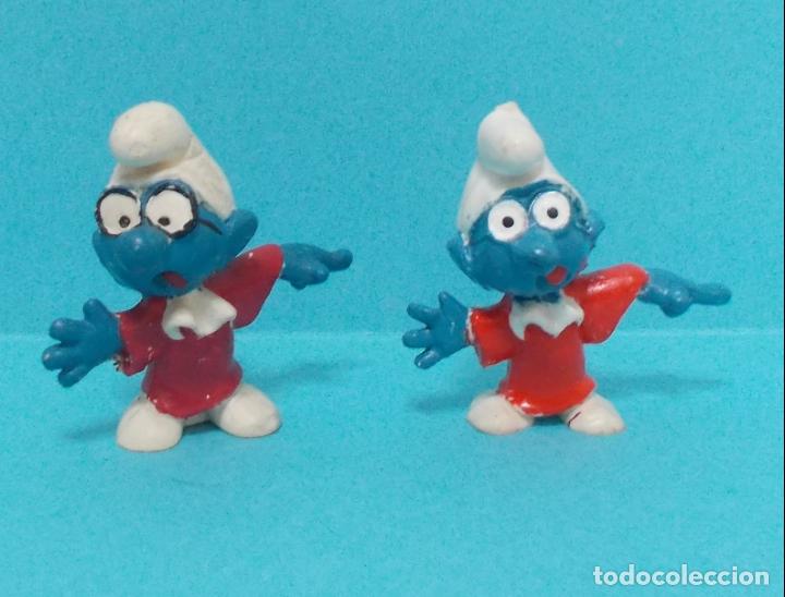 Figuras de goma y PVC: LOTE DE PITUFOS - ORIGINAL SCHLEICH - VARIANTES - Foto 1