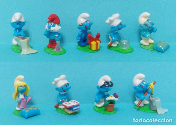 Figuras de goma y PVC: LOTE DE PITUFOS - KINDER - Foto 1