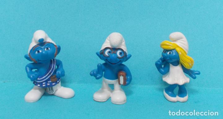 Figuras de goma y PVC: LOTE DE PITUFOS - ORIGINAL SCHLEICH - Foto 1
