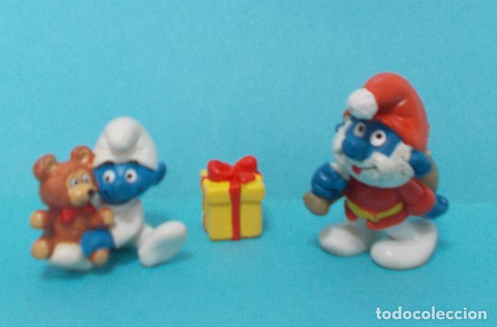 Figuras de goma y PVC: LOTE DE PITUFOS - ORIGINAL SCHLEICH - Foto 1