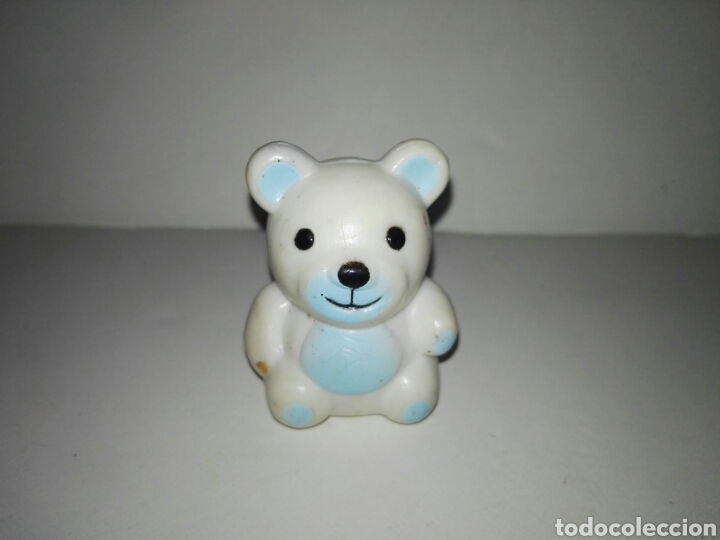 Figuras de goma y PVC: Figure White Sitting Bear PVC - Foto 1
