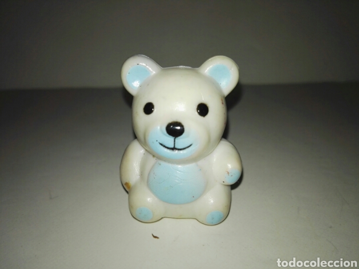 Figuras de goma y PVC: Figure White Sitting Bear PVC - Foto 5