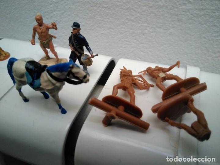 Figuras de goma y PVC: soldaditos: 11 &iacute;ndios - yankees, (2,5 cm) - Foto 3