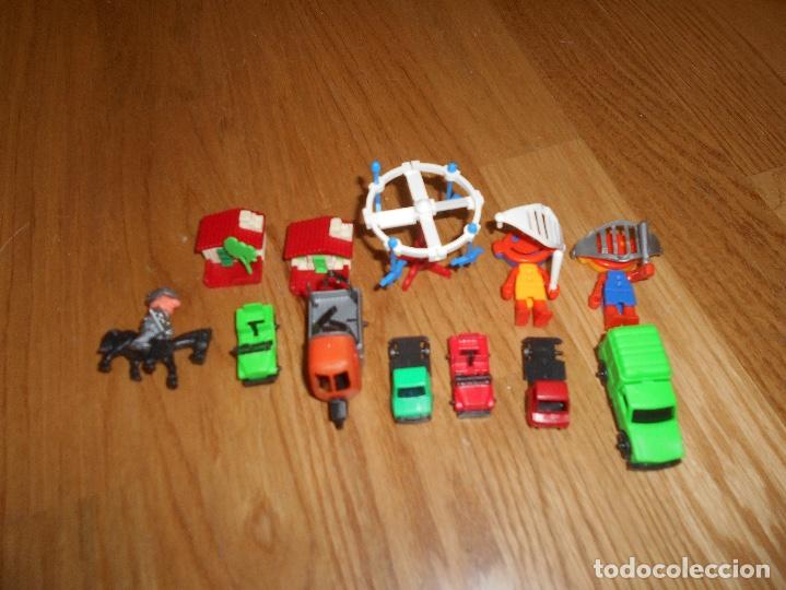 Figuras de Goma y PVC: LOTE DE PVC PLASTICO COCHES VEHICULOS TIO VIVO CASAS DE KINDER BIMBO CROPAN PANRICO U OTROS 80 70
