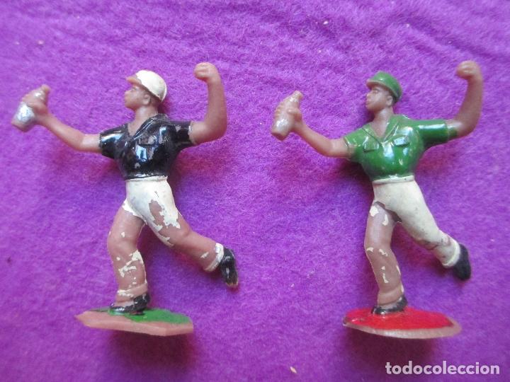 Figure di Gomma e PVC: FIGURA, LOTE 2 MU&Ntilde;ECOS PVC, 2 JUGADORES BEISBOL, MIDEN APROX. 5 CMS, LF5
