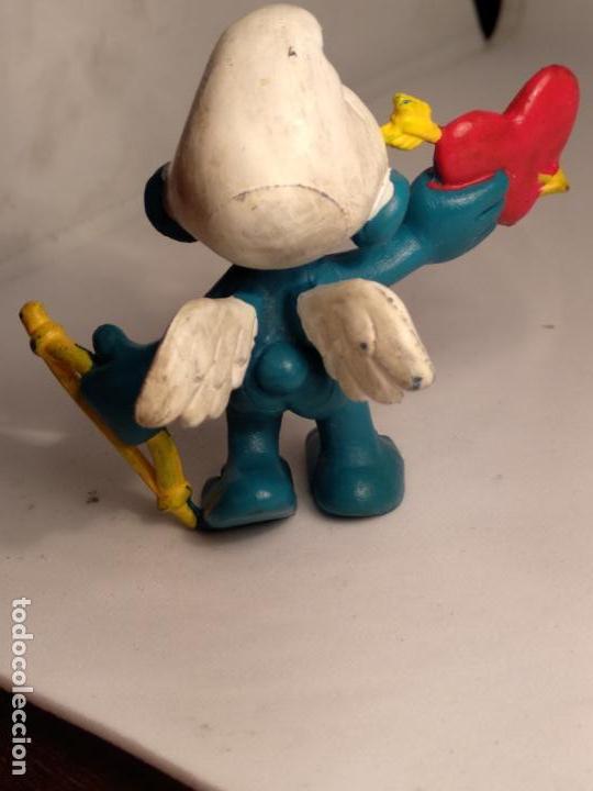 Figuras de goma y PVC: Pitufo los pitufos Cupido 1981 schleich - Foto 2