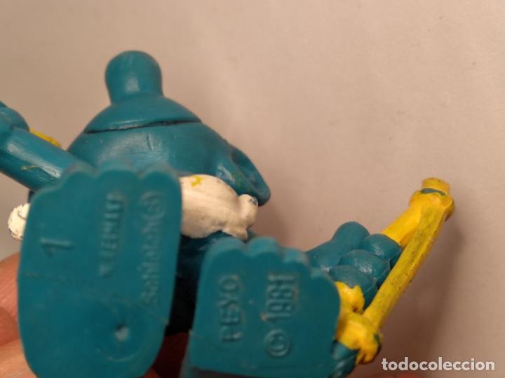 Figuras de goma y PVC: Pitufo los pitufos Cupido 1981 schleich - Foto 3