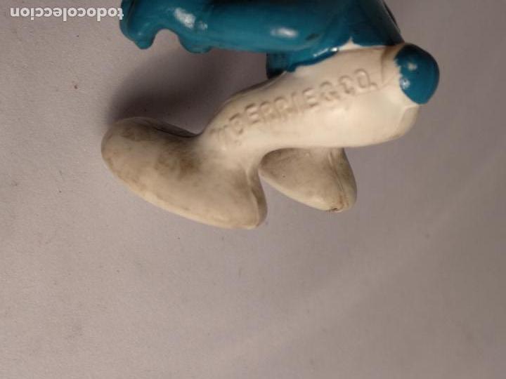 Figuras de goma y PVC: pitufos pitufo lapiz 1981 schleich - Foto 3