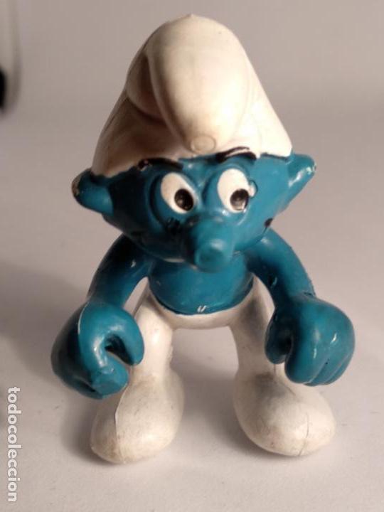 Figuras de goma y PVC: pitufos pitufo 1981 schleich - Foto 1
