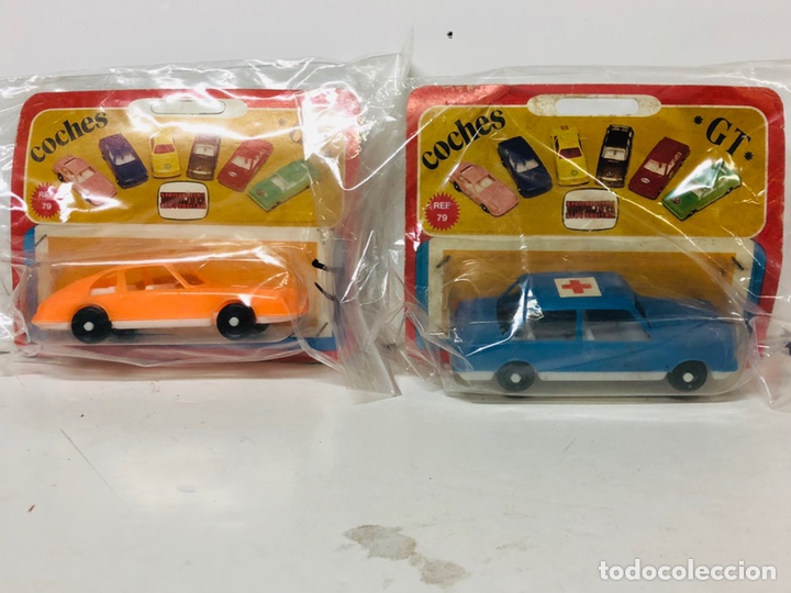 Figuras de goma y PVC: Lote de 2 Coches gt Ref 79 en su Blister - Foto 1