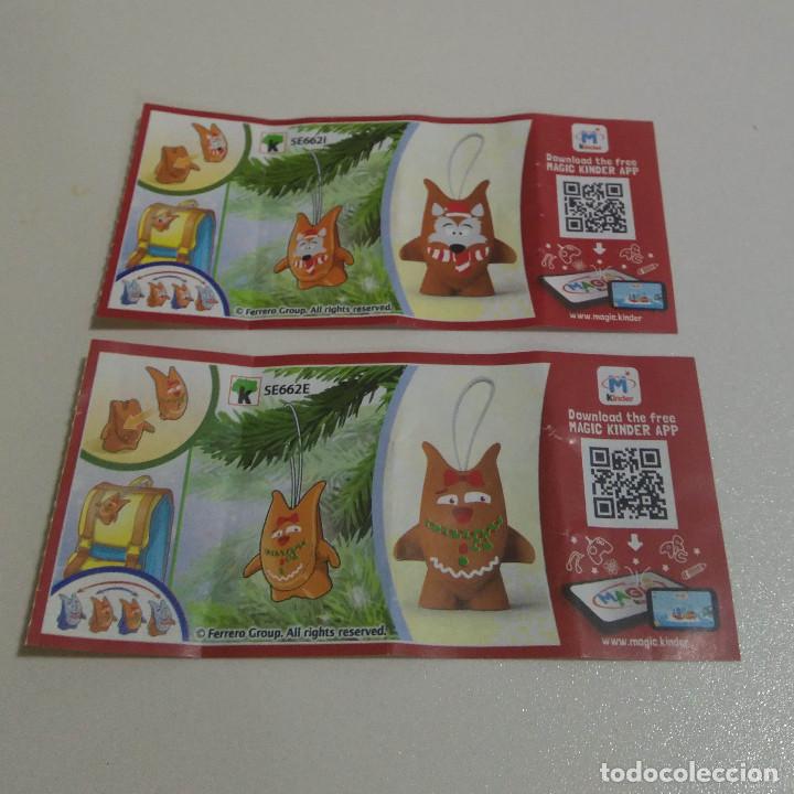 Figuras de Goma Kinder: bpz papel instrucciones crazy friends ferrero kinder colgante adorno navidad figura
